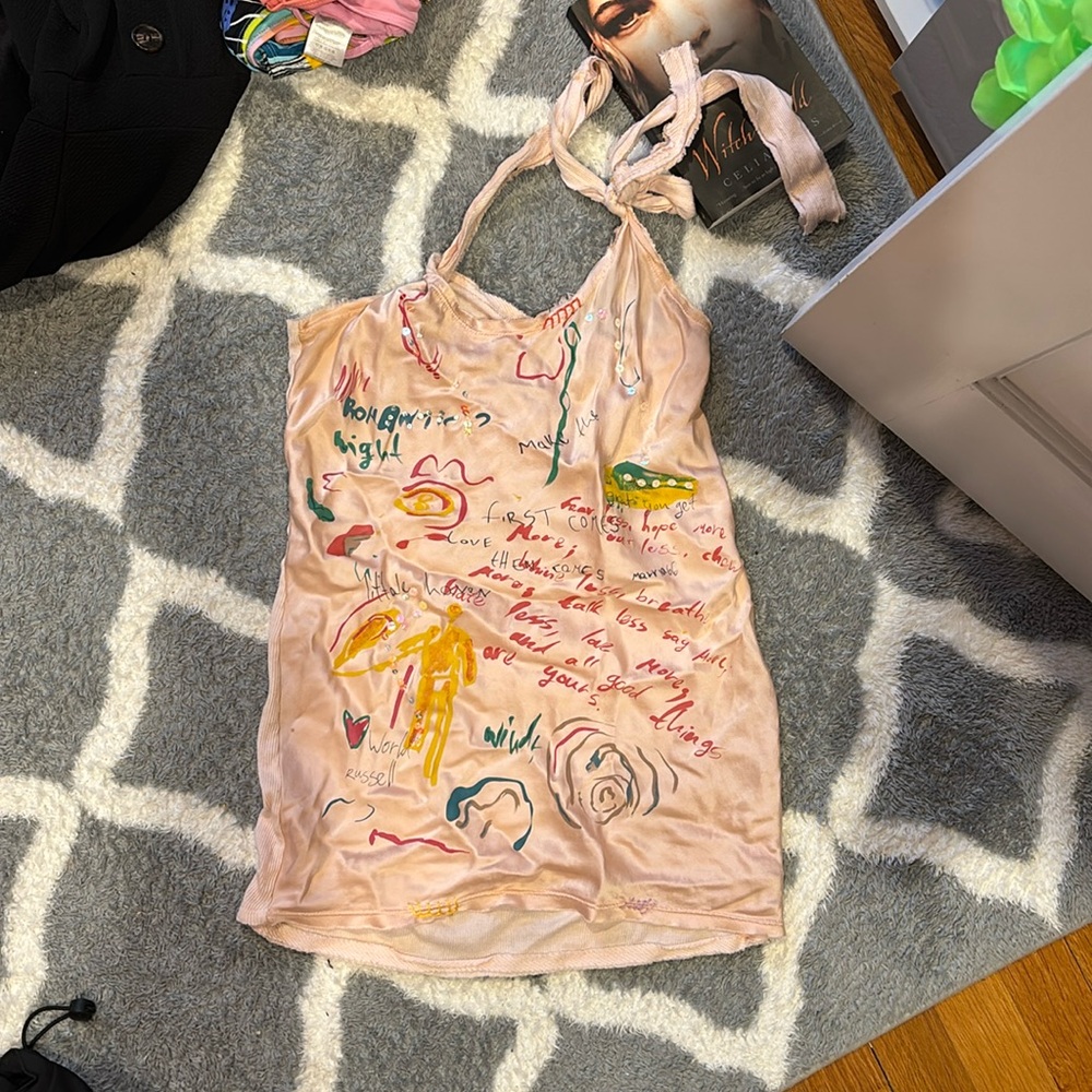 Vintage, summer 2000’s off the shoulder tank top